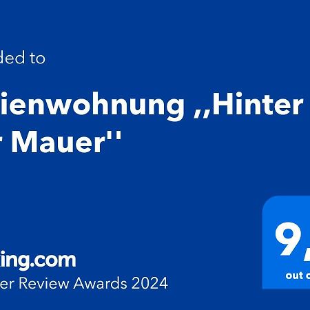 Ferienwohnung ,,Hinter Der Mauer" Хилдбургхаузен Екстериор снимка